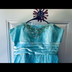 Lace Princess Prom Gown